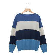 Load image into Gallery viewer, Round Neck Knitted Pullover Sweater