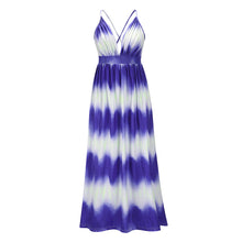 Load image into Gallery viewer, Tie-dye Gradient Sling Maxi Dress