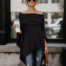 Load image into Gallery viewer, Irregular Hem Off Shoulder T-shirt