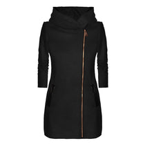 Load image into Gallery viewer, Hooded Zipper Sweatshirt Coat