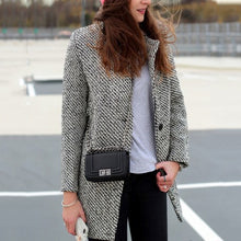 Load image into Gallery viewer, Houndstooth Fashion Coat