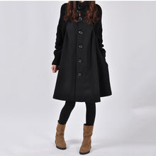 Load image into Gallery viewer, Mid-Length Loose Woolen Trench Coat