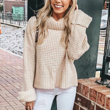 Load image into Gallery viewer, Solid Color Turtleneck Sweater