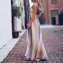 Load image into Gallery viewer, Sexy V-Neck Backless Vacation Maxi Dress