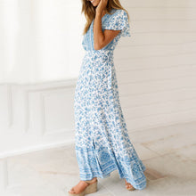 Load image into Gallery viewer, Bohemian Floral Printed Vacation Maxi Dress