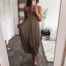 Load image into Gallery viewer, Knit Loose Irregular Maxi Dress