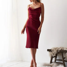 Load image into Gallery viewer, Sexy V-Neck Backless Slim Party Dress