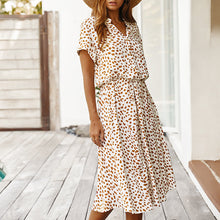 Load image into Gallery viewer, Polka Dot Short Sleeve Dress