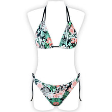 Load image into Gallery viewer, Sexy Printed Halter Tie Bikini