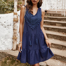Load image into Gallery viewer, Fashion Tassel Sleeveless Summer Dress