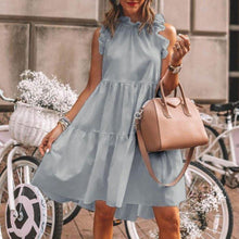 Load image into Gallery viewer, Solid Color Sleeveless Loose Dress