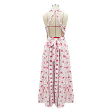 Load image into Gallery viewer, Printed Summer Halter Maxi Dress