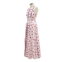 Load image into Gallery viewer, Printed Summer Halter Maxi Dress