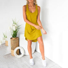 Load image into Gallery viewer, U Neck Sleeveless Racer Back Dress