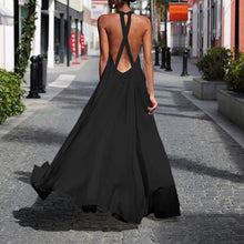 Load image into Gallery viewer, Halter Sleeveless Sling Party Maxi Dress