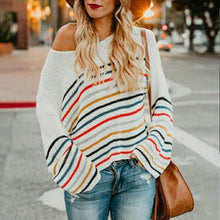 Load image into Gallery viewer, Contrast Stitching Pullover Sweater