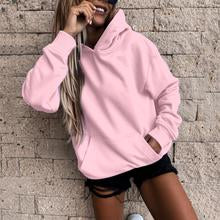 Load image into Gallery viewer, Casual Solid Color Sweatshirt Hoodies