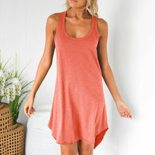 Load image into Gallery viewer, U Neck Sleeveless Racer Back Dress