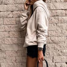 Load image into Gallery viewer, Casual Solid Color Sweatshirt Hoodies