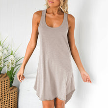 Load image into Gallery viewer, U Neck Sleeveless Racer Back Dress