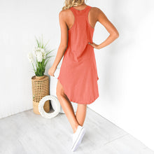 Load image into Gallery viewer, U Neck Sleeveless Racer Back Dress