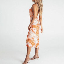 Load image into Gallery viewer, Sexy Tie Dye Backless Slim Dress