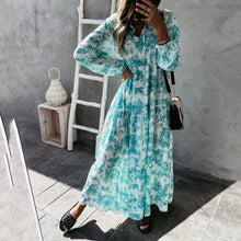 Load image into Gallery viewer, Fashion Floral Printed Loose Fit Maxi Dress