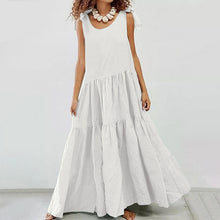 Load image into Gallery viewer, Sling Cotton And Linen Casual Maxi Dress