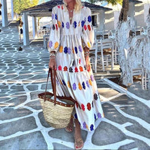 Load image into Gallery viewer, Fashion V Neck Vacation Maxi Dress