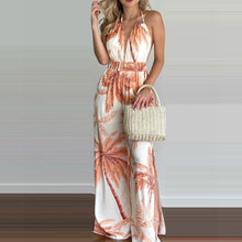 Load image into Gallery viewer, Holiday style Printed Sling Jumpsuit