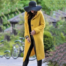 Load image into Gallery viewer, Knitted Hooded Jacket Coat