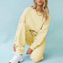 Load image into Gallery viewer, Long-sleeved Hoodie Harem Pants Suit Loungewear