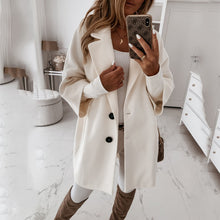 Load image into Gallery viewer, Seven Point Sleeve Lapel Woolen Coat