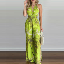 Load image into Gallery viewer, Holiday style Printed Sling Jumpsuit