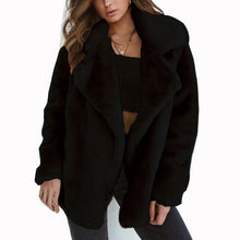Load image into Gallery viewer, Plush Lapel Coat