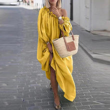Load image into Gallery viewer, Fashion Off Shoulder Loose Fit Maxi Dress