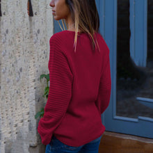 Load image into Gallery viewer, V-neck Loose Long Sleeve Top