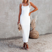 Load image into Gallery viewer, Sexy Sleeveless Solid Color Slim Bodycon Dress