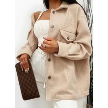 Load image into Gallery viewer, Single-breasted Woolen Coat