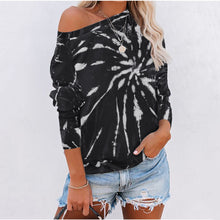 Load image into Gallery viewer, Tie-dye Printed Long-sleeved Sweatshirt T-shirt