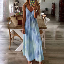 Load image into Gallery viewer, Sling Tie-Dye Maxi Dress