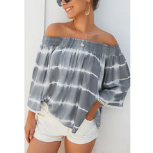 Load image into Gallery viewer, Tie-dye Printed One-shoulder Pullover Top