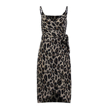 Load image into Gallery viewer, Leopard Print Split Sling Dress