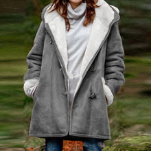 Load image into Gallery viewer, Horn Button Hooded Coat
