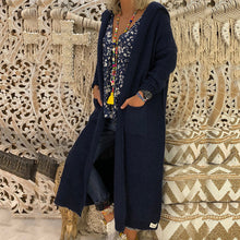 Load image into Gallery viewer, Casual Loose Fit Knitted Long Cardigan
