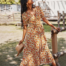 Load image into Gallery viewer, 2021 Spring And Summer Floral Print Dress