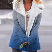 Load image into Gallery viewer, Gradient Printed Plush Warm Coat
