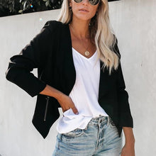 Load image into Gallery viewer, Lapel Long Sleeve Blazer Coat