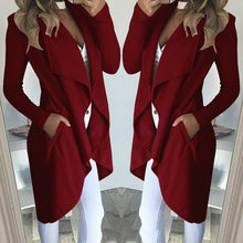 Load image into Gallery viewer, Lapel Slim Mid-Length Trench Coat