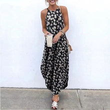 Load image into Gallery viewer, Sleeveless Floarl Printed Sling Dress